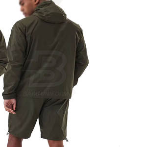 Último estilo 2025 invierno cálido hecho a medida hombres rompevientos con capucha conjuntos de calidad superior hombres rompevientos con capucha conjuntos - Product Image 2