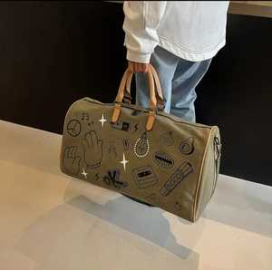 Hotsale Custom Logo Durable Heavy Duty Waterproof canvas Sports Gym Travel Weekend Duffle <b>Bag</b> <b>with</b> <b>Shoes</b> <b>Compartment</b> - Product Image 1