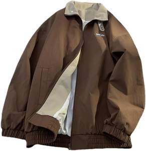 OEM Custom Embroidery Logo Heavyweight Cotton Winter <b>Coat</b> Thick <b>Lined</b> Denim Jackets 100% Cotton Canvas Men's Work Jacket - Product Image 1