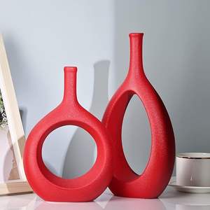 Vases de mariage en métal imploré à la main indienne de haute qualité Vases à fleurs en fonte d'aluminium pour mariage - Product Image 6