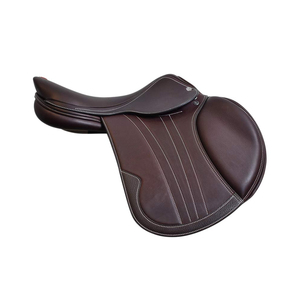 Sillín de caballo occidental de cuero Premium con asiento acolchado, correas de estribo ajustables, diseño duradero para un uso cómodo - Product Image 6