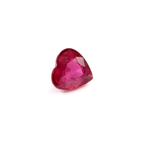 100% Natural Mozambique Unheated <b>Ruby</b> Gemstones Reddish Pink Color Heart Cut 1.26 Carat July Birthstone for Making Pendant - Product Image 3