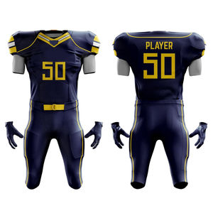 Uniformes de football américain unisexes les plus vendus imprimé de haute qualité respirant saison d'été à manches courtes taux d'usine personnalisé - Product Image 3