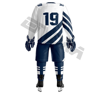 Meilleure vente 2024 pas cher en gros maillot de hockey sur glace vierge à capuche concevez votre propre uniforme de hockey sur glace - Product Image 2