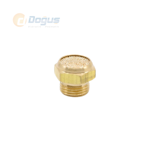 Silenciador Neumático Corto de Latón, Material Sinterizado - Product Image 1