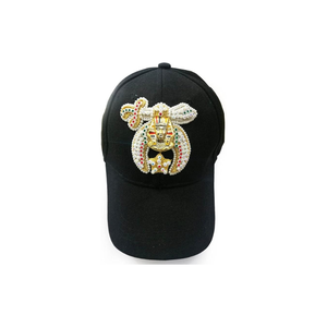 Casquette de baseball maçonnique - Broderie à la main de couleur marron, bijoux, fils métalliques, personnalisable, réglable, sportive, respirante, imperméable, unisexe - Product Image 4