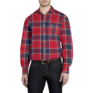 Camisas con botones de manga larga para hombre de algodón 100% al por mayor ropa de calle de primera calidad sarga transpirable cuadros soporte antiarrugas - Product Image 3