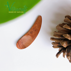 Nouveau produit design Mini cuillère en bois pour ramasser les cosmétiques Fabriqué à partir de bois naturel vietnamien Absolument sans danger pour la peau Taille 6cm - Product Image 3
