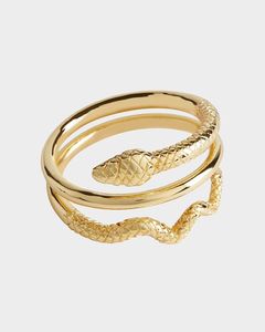 Elegant Snake Shape Napkin Rings High Quality Metal Brass Dinnerware TableTop Decorative Accessories <b>Party</b> <b>Table</b> Decorations - Product Image 1