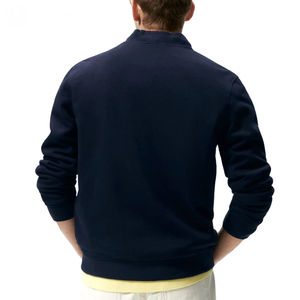 แจ็คเก็ตบอมเบอร์ผู้ชายทรงสลิมฟิต ดีไซน์ทันสมัย ปลายแขนเสื้อแบบริบ ผ้าเรียบเนียน โลโก้ด้านหน้า ป้องกันแบคทีเรีย ระบายอากาศดี สไตล์ไฮสตรีท ลุคคนเมือง รับผลิตแบบ OEM - Product Image 2