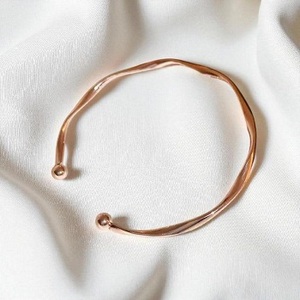 High Quality <b>silver</b> and Gold Plated Brass <b>Cuff</b> Bangle Simple Plain Design Modern Jewelry <b>Bracelet</b> Customized for <b>Women</b> and Girls - Product Image 1