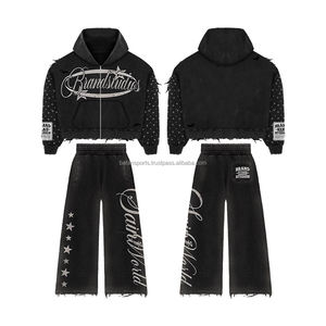 Survêtements d'hiver pour femmes, qualité supérieure, logo personnalisé, coupe classique, 100% coton, vêtements de sport, vente en gros - Product Image 1