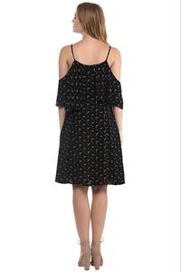 Robe tunique imprimée de haute qualité à la mode pour l'été Robes personnalisées sans manches à épaules dénudées - Product Image 2