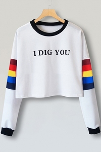 เสื้อครอปแบบสวมหัวมีฮู้ดสำหรับผู้หญิงเสื้อครอปมีฮู้ดผ้าคอตตอนบางสำหรับฤดูใบไม้ร่วง - Product Image 2