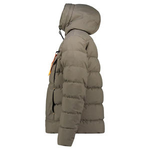 Poignets élastiques de style européen Poches supplémentaires Veste matelassée à capuche avec fermeture éclair pour hommes Vêtements d'extérieur respirants isolés Veste durable - Product Image 4