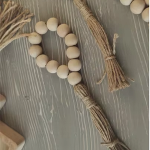 Servilletero de madera Servilleteros con cuentas de madera - Product Image 1