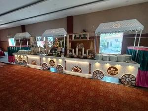 Mostrador de comida de acero inoxidable para bodas Mostrador de buffet de diseño brillante para fiestas Mostradores de Bodas de acero inoxidable Reino Unido - Product Image 6