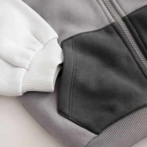 High Quality Pullover Color Blocking <b>Hoodies</b> For Kids Customized Logo Printing Winter's Collection For Kids Cheap Rate Trending - Product Image 5