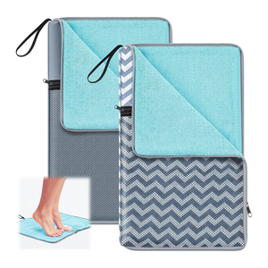 Sacs étanches réutilisables pour maillots de bain, sacs de plage imperméables et anti-fuites pour vêtements sales, sacs humides/secs avec serviette intégrée et 2 poches zippées - Product Image 1