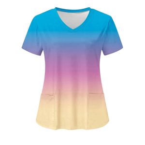 Blouse médicale unisexe de haute qualité en tissu tissé extensible, doux, élégant, anti-plis, respirant, antidérapant, facile à porter, lavage rapide, pour hôpital - Product Image 5