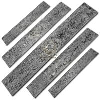 Billet en acier damas motif aléatoire en acier au carbone forgé DD-Random-511 avec dureté à motif carré 58-62 HRC pour la fabrication de couteaux