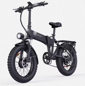 Bicicleta Eléctrica Plegable de Alta Resistencia con Llantas Gruesas para Desplazamientos y Senderos Todoterreno - Product Image 2