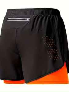 Pantalones Cortos Deportivos de Camuflaje Personalizados para Hombre |   Pantalones Cortos Deportivos Transpirables de Poliéster para Gimnasio, Correr, Entrenamiento y Uso Casual - Product Image 3