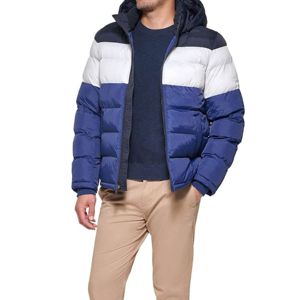 2025 chaqueta acolchada personalizada para hombre pesado invierno grueso calidad abajo algodón acolchado invierno brillante dos tonos chaquetas acolchadas - Product Image 1