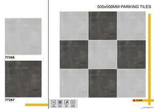 กระเบื้องพอร์ซเลนสำหรับจอดรถ400x400มม. ทนทานต่อสภาพอากาศรับน้ำหนักได้มากกระเบื้องปูพื้นกลางแจ้ง - Product Image 6