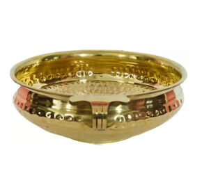 ชามตกแต่งทองเหลืองบริสุทธิ์ชามดอกไม้ urli โรแมนติกชามทองเหลืองชุบทองชามดอกไม้ urli สำหรับตกแต่งบ้านงานแต่งงาน - Product Image 3