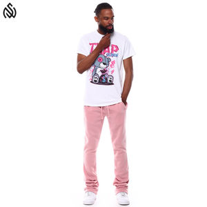 Joggers de hombre para exteriores/ropa de calle personalizada pantalones de chándal de lana pantalones acampanados para hombre Jogger informal - Product Image 6