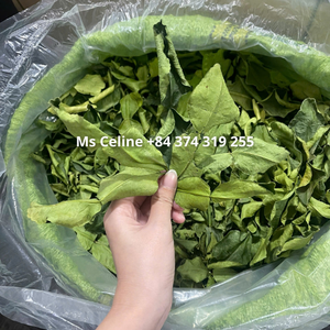 Hojas de lima secas naturales, cáscara de limón verde deshidratada en rodajas, hierba para sopa, curry, condimento a granel - Product Image 2