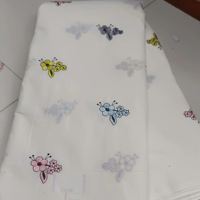 Tissu en coton Kora de qualité supérieure avec broderie lourde pour sari, lehenga, costume, kurti, robe – Qualité export en gros