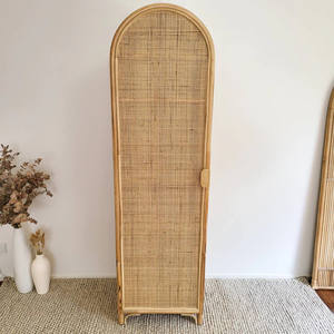 Best Selling Wardrobe Closet Natural Rattan <b>Cabinet</b> Handmade Eco-friendly <b>Cabinets</b> Interior Furniture Custom Brand Accept - Product Image 5