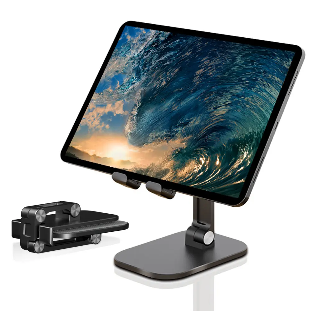 Adjustable cell phone stand foldable tablet mount mobile desk holder