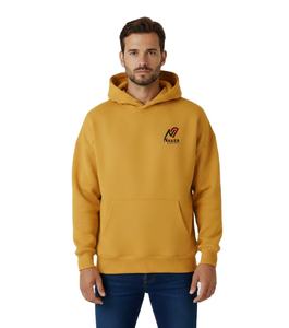 Sweat à capuche streetwear unisexe en coton, pull-over pour homme et femme, avec impression en relief personnalisée, épais - Product Image 1