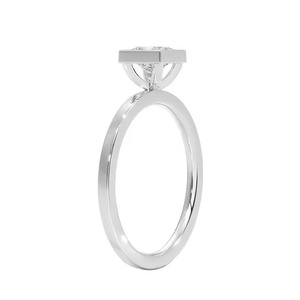 Square Princess Cut <b>Simulating</b> <b>Diamond</b> 925 Sterling Silver Yellow Gold Plated Bridal Ring Set for Wedding - Product Image 5