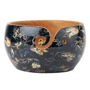 Tazón de hilo de diseño único respetuoso con el medio ambiente, artículo decorativo hecho a mano para el hogar, madera, Mango, pino, Sheesham, Acacia, producto estándar superior de teca - Product Image 3