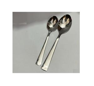 Couverts en acier inoxydable au design moderne, cuillères simples, polies à l'argent, pour table à manger, vaisselle, cuillère - Product Image 2