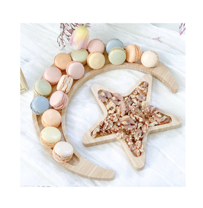 Bandeja de Madera Sostenible, Bandeja Decorativa para Joyas, Bandejas Decorativas para el Hogar, Bandeja para Cupcakes y Postres - Product Image 6