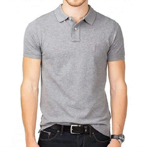 Nuevo diseño 100% algodón Turn Down Collar manga corta hombres estándar Polo camiseta calidad superior y precio barato - Product Image 5