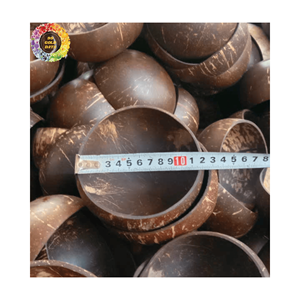 Tazón de cáscara de coco pulido natural 100% ecológico para alimentos, artesanía ligera de Vietnam - Product Image 2