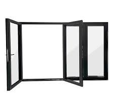 Puente térmico Bi-Fold Ventana de aluminio con aislamiento térmico de vidrio templado de alta calidad - Product Image 2