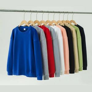 Sudadera de Cuello Redondo de Forro Polar Ligero de Manga Larga para Hombre, 100% Algodón, Transpirable, Color Sólido, Invierno 2023, Más Vendida y de Tendencia - Product Image 3