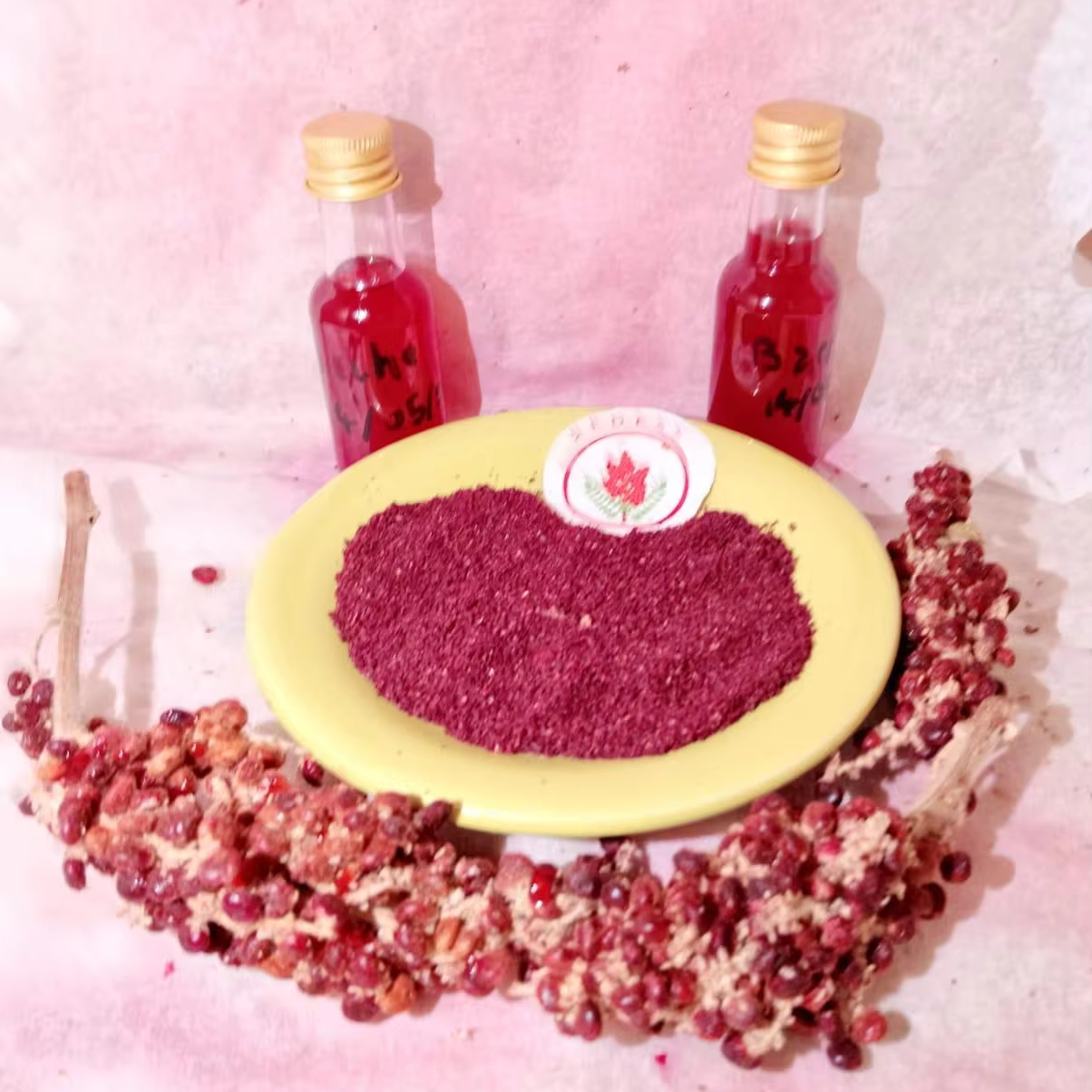 Italian Red Sumac Spice Powder Vegan Bio Single Herb & Spice From Sicily 100% Berries 4-Year Shelf Life