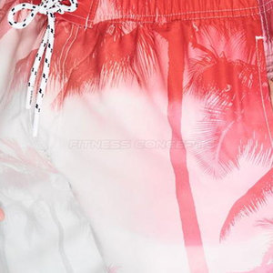 Pantalones cortos de verano de algodón 100% de alta calidad para hombre, logotipo personalizado, sublimación, Cintura elástica de secado rápido, estilo informal, patrón sólido - Product Image 3