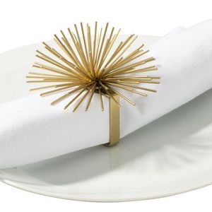 Modern Metal Napkin Ring Ideal For Restaurant <b>Table</b> Setup With Clean Lines And Classy Appearance - Product Image 1