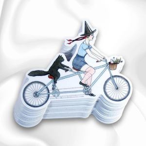 Pegatinas de dibujos animados troqueladas de vinilo de PVC impermeables, obsequios de eventos duraderos de precisión, promociones, embalaje de marca decorativa, 100 Uds. - Product Image 2