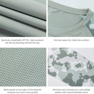 Ropa de pesca personalizada de poliéster y algodón camisas de pesca de manga larga 2025 Venta caliente nuevo diseño sublimación hombre Fitness camisas - Product Image 3