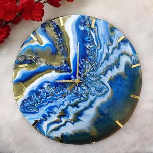Modern Decor Resin Art Craft Customized Colors Epoxy Resin Wall <b>Clock</b> for Home Office Decorative Customized Size - Product Image 3